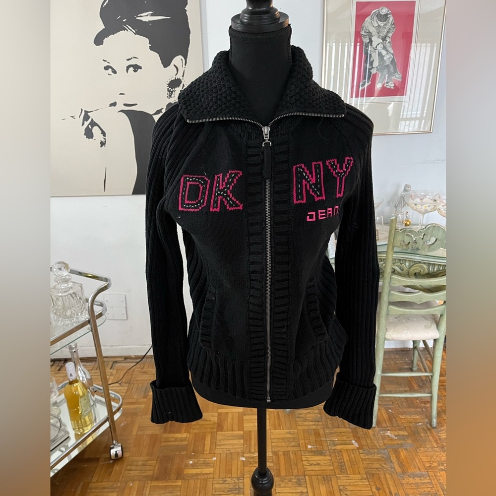 DKNY zip up sweater